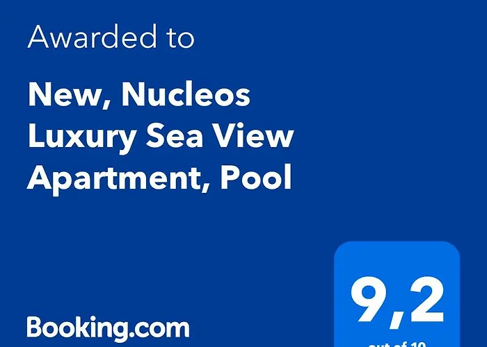 New, Nucleos Luxury Sea View Apartment, Pool